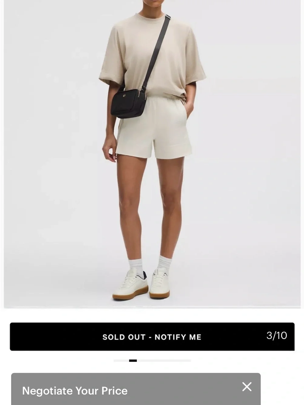 lululemon athletica Black Crossbody Camera Bag with Gold Hardware
